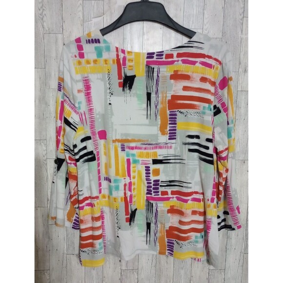 Habitat Clothes To Live In Top‎ Abstract Colorful Art To Wear Size Medium - Picture 2 of 5